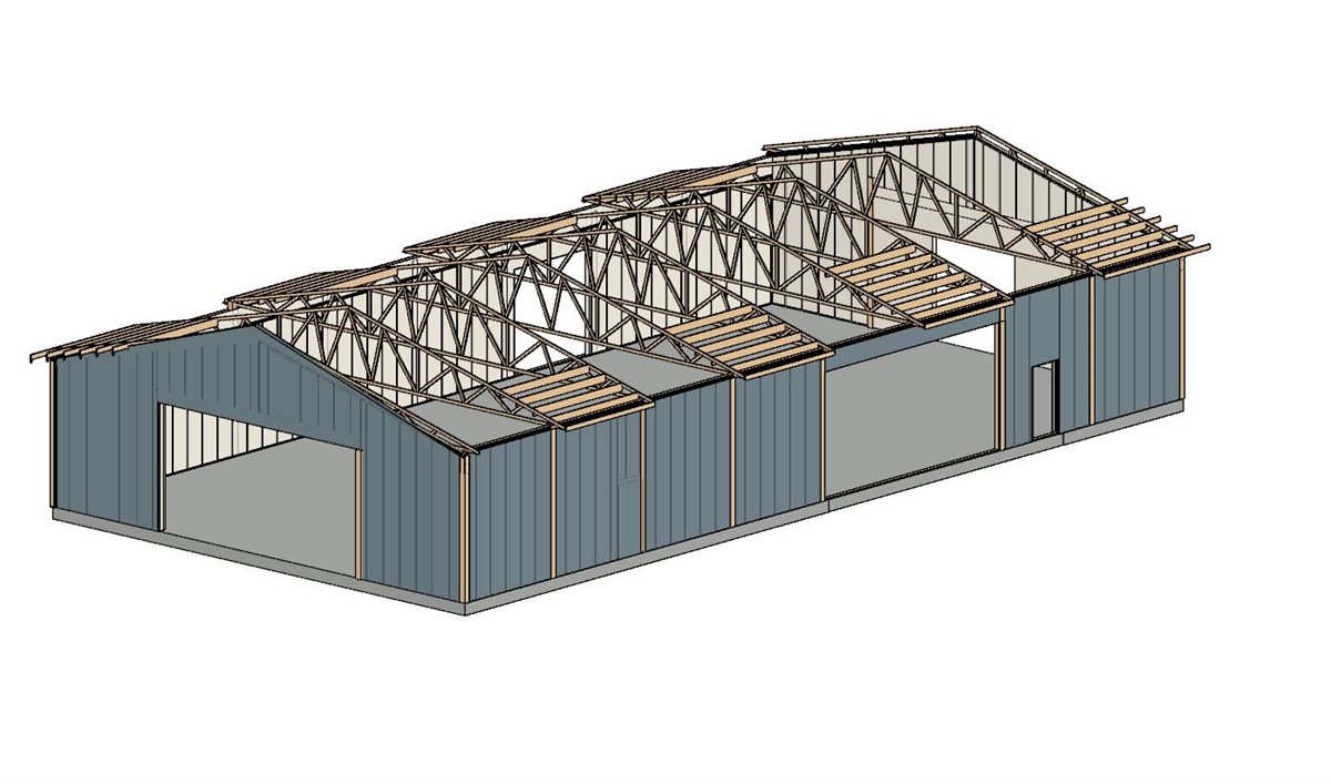 Three-dimensional structural engineering model of a building frame by ECDC